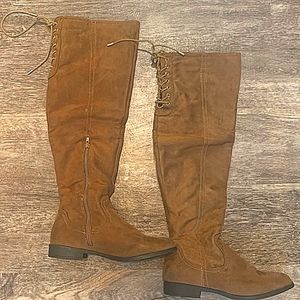 XoXo Faux Suede over the knee boots